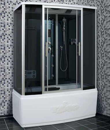Душевой бокс Timo Standart T-1140 140x88x220 тонированное стекло/хром