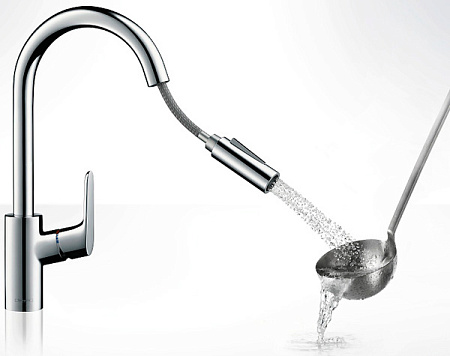 Смеситель Hansgrohe Focus 31815000 для кухонной мойки, хром
