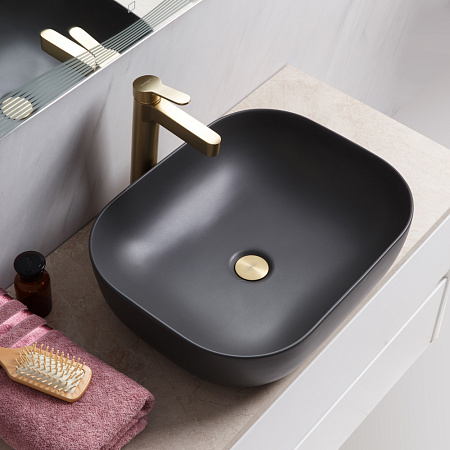 Раковина накладная BelBagno BB1302-H311 50x40x14 серый матовый