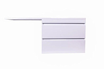 Тумба с раковиной подвесная El Fante Даллас 140 R 2 ящика, пленка, белый