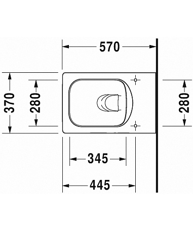 Чаша для унитаза подвесного Duravit  Vero Air 2525090000
