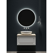 Мебель для ванной со столешницей Sancos Very 80 VR80W+TT80A2 Bianco/Kreman