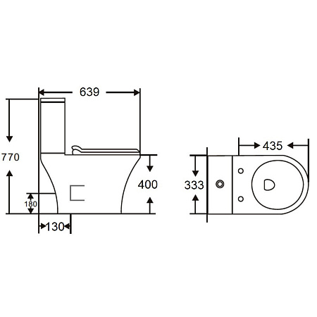 Унитаз-компакт Orange C01-000W сиденье с микролифтом