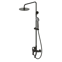 Душевая стойка Bravat Rhein F6429564BW-A-ENG черный матовый Душевая стойка Bravat Rhein F6429564BW-A-ENG черный матовый