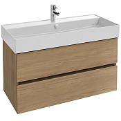 Тумба с раковиной Jacob Delafon Tolbiac EB2383-E75 100 раковина Vivienne, дуб давос натуральный