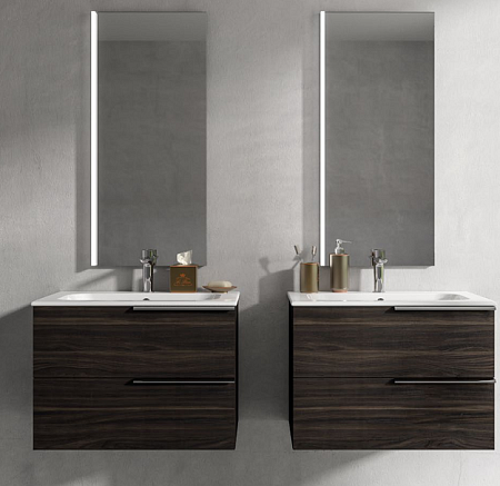 Тумба с раковиной Berloni Bagno Plana PNBSK32T/1420/1 hole  90 венге