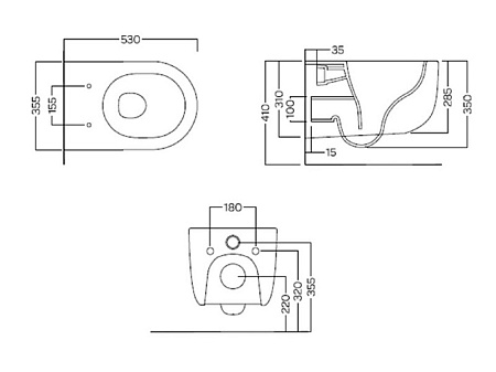 Унитаз подвесной Hatria Futura Y9BA01 белый
