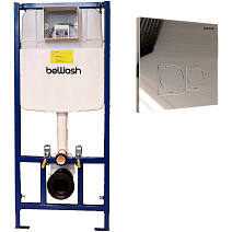 Инсталляция с кнопкой смыва beWash Bona BW74+P02SC хром глянцевый Инсталляция с кнопкой смыва beWash Bona BW74+P02SC хром глянцевый