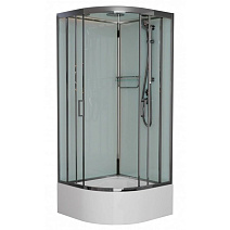 Душевая кабина Frank F400/2 М Brilliant 100x100 стекло матовое, хром