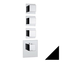 Смеситель Bossini Oki Z032205.073 для ванны с душем (внешняя часть), черный матовый