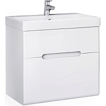 Тумба с раковиной Jorno Moduo Slim Mod.01.50/P/W 50 подвесная, белая