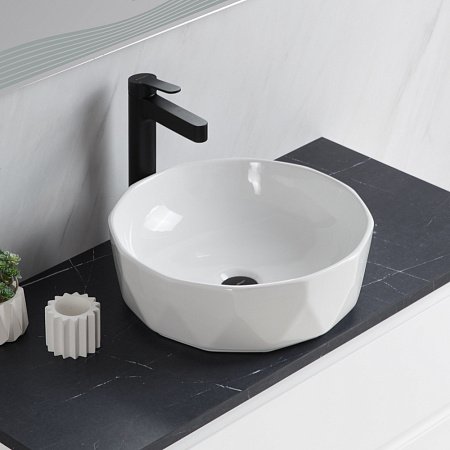Раковина накладная BelBagno BB1409 41x41x13.5 белый