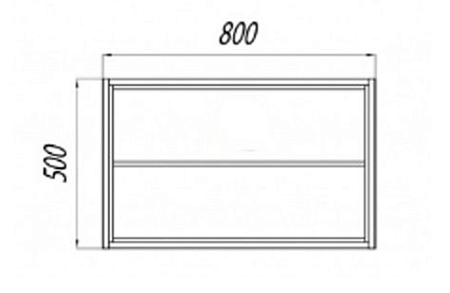 Тумба под раковину Aquaton Брук 1A201501BCDF0 80 открытые полки,  дуб феррара