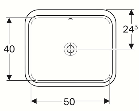 Раковина Geberit Variform 500.764.01.2 50х40 белый
