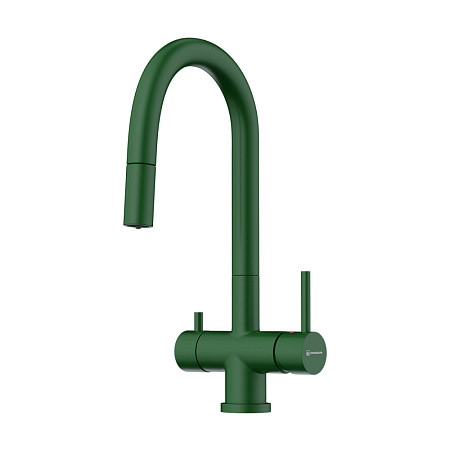Смеситель Omoikiri Akita-S-RG 4994437 для кухонной мойки, royal green