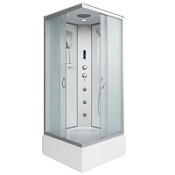 Душевая кабина Niagara Classic NG-1108-14F 90x90x215 стекло матовое/профиль серебро