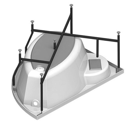 Акриловая ванна Vannesa Алари 2-01-0-1-1-218 168х120 L хром