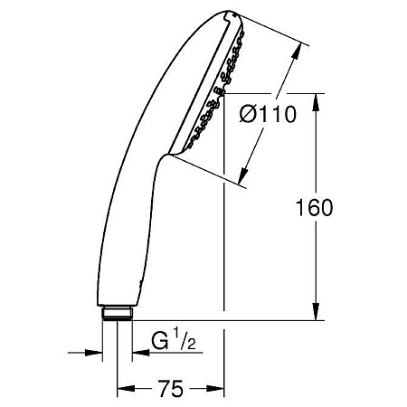 Душевая лейка Grohe Tempesta 110 27923003 хром