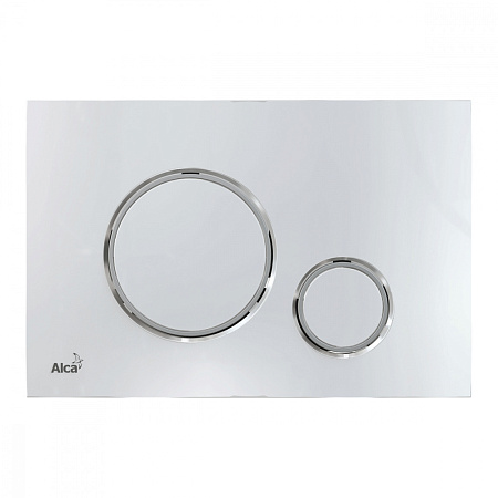 Кнопка смыва AlcaPlast THIN M771 хром матовый, хром глянцевый