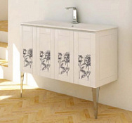 Тумба с раковиной Cezares Rosa 120 decorato rosa Тумба с раковиной Cezares Rosa 120 decorato rosa