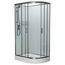 Душевая кабина Frank F412L М Brilliant 120x80 без крыши, стекло матовое, хром Душевая кабина Frank F412L М Brilliant 120x80 без крыши, стекло матовое, хром