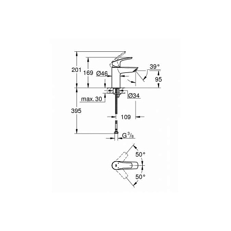 Смеситель Grohe Eurosmart 32467003 для раковины