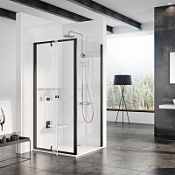 Душевой уголок Ravak Pivot PDOP2-120 + PPS-80 Transparent, черный