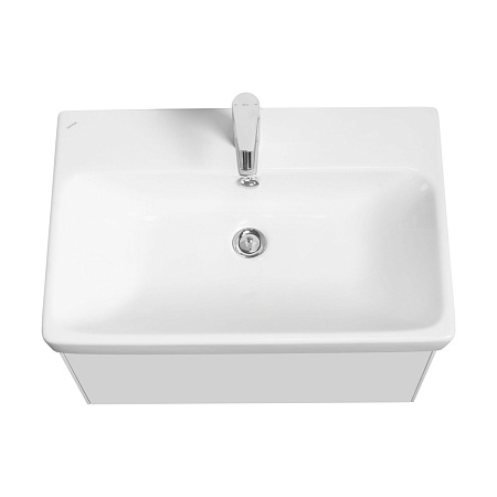 Тумба с раковиной Aquaton Асти 1A263001AX2B0 70 белый матовый/белый глянец