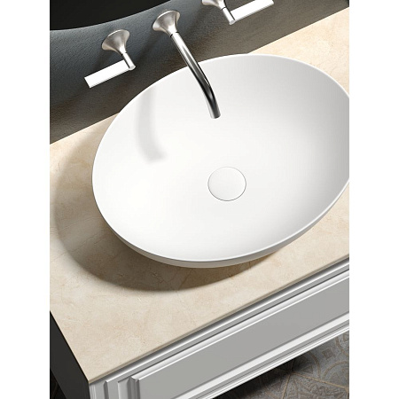 Мебель для ванной со столешницей Sancos Very 80 VR80W+TT80A2 Bianco/Kreman