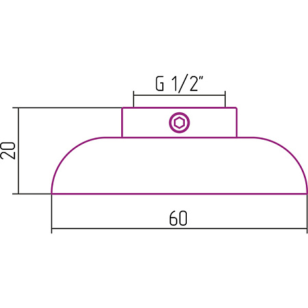 Отражатель декоративный Стилье 00100-0002 хром