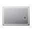 Зеркало Am.Pm Gem M91AMOX1003WG 100 с LED-подсветкой, часами и косметическим зеркалом - фото 3