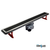 Душевой лоток Pestan Confluo Premium Black Glass Line 450 13000291 матовый хром