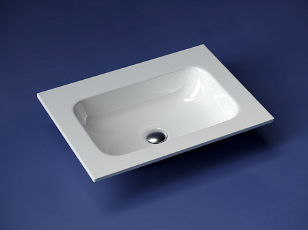 Раковина накладная Ceramica Nova Grace CN7011wx 61x45.7x13.7 без отв. под смес., белый