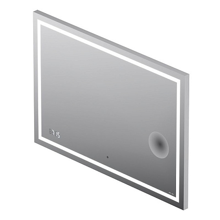 Зеркало Am.Pm Gem M91AMOX1003WG 100 с LED-подсветкой, часами и косметическим зеркалом