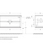 Тумба с раковиной Cezares Tiffany 55243 100 Grigio Nuvola - фото 2
