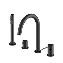 Смеситель для ванны с душем Timo Saona 2320/03Y черный Смеситель для ванны с душем Timo Saona 2320/03Y черный