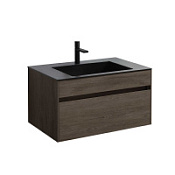 Тумба с раковиной Vincea Chiara VMC-2C800RO 80 подвесная, 1 выкатной ящик, R.Oak