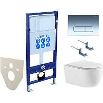 Комплект Aquatek SET AQUATEK ЕВРОПА cmp016 подвесной унитаз + инсталляция + кнопка + сидение Комплект Aquatek SET AQUATEK ЕВРОПА cmp016 подвесной унитаз + инсталляция + кнопка + сидение