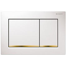 Кнопка смыва Geberit Sigma 30 115.883.KK.1 белый/золото Кнопка смыва Geberit Sigma 30 115.883.KK.1 белый/золото
