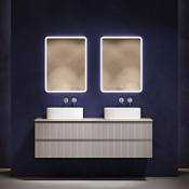 Мебель для ванной со столешницей Sancos Snob T 160 SNT80SM+TT160A2 Doha Soft/Kreman