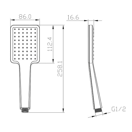 Душевая лейка Lemark LM8124C хром