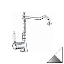 Смеситель Emmevi Laguna 40517BС для кухонной мойки, белый/хром Смеситель Emmevi Laguna 40517BС для кухонной мойки, белый/хром