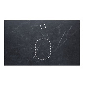 Столешница La Fenice Terra FNC-VS03-TER-100 Black Olive Light Lappato черный мрамор