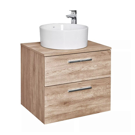 Тумба с раковиной Roca Victoria Mila A857468517 60 см, 2 ящика, орех