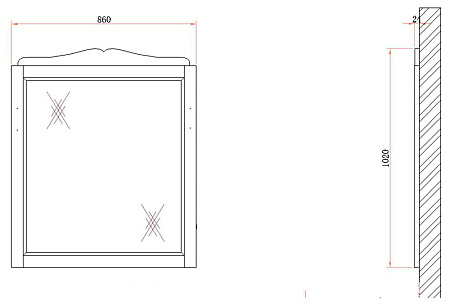 Мебель для ванной BelBagno Novanta bianco antico