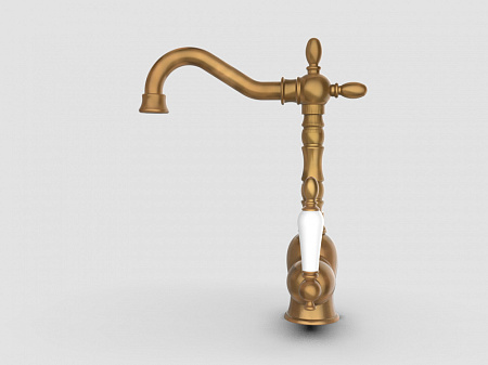 Смеситель GPD Retro MTL180-SO для раковины, Gold Oxide