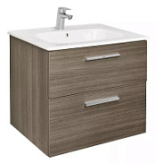 Тумба с раковиной Roca Victoria A857468402 60 см, 2 ящика, городской дуб