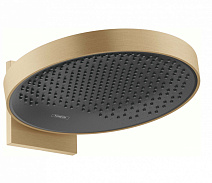 Верхний душ Hansgrohe Rainfinity 360 1jet 26230140 с настенным держателем, шлифованная бронза