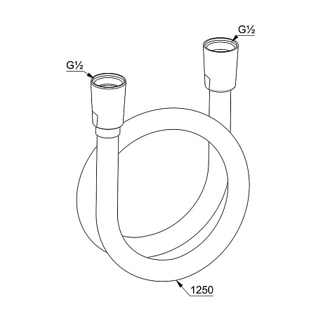 Душевой шланг Kludi Suparaflex Silver 6107105-00 хром