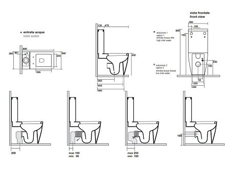 Чаша для унитаза моноблок Kerasan Ego 321701 белый